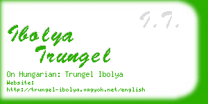 ibolya trungel business card